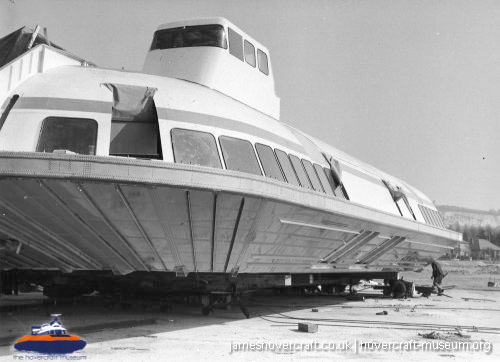 Vosper-Thornycroft VT1 under construction -  (credit: The <a href='http://www.hovercraft-museum.org/' target='_blank'>Hovercraft Museum Trust</a>).